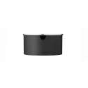 EM77 Reverse Zuckerschale, 10.2x5.2 cm, soft schwarz/mirror