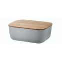 Box-It Butterkasten mit Deckel, 15.2x11.5x6.5 cm, grau
