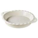 Tarteform rund,  26 cm, H: 4.5 cm, creme