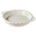 Tarteform rund in GB,  26 cm, H: 4.5 cm, creme