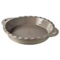 Tarteform rund in GB,  26 cm, H: 4.5 cm, Sesam-grau