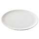 Platte rund,  32 cm, H: 1.5 cm, Schiefer-Stil, weiss