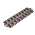 Madeleineform f. 18 Stk., 36x11x1.5 cm, Sesam-grau