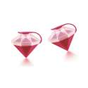 Eiskristall 2er Set Diamant fuchsia