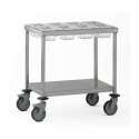 Gewrzwagen 68x40cm h:75cm mit 8 GN Schalen 1/6 100+Deckel