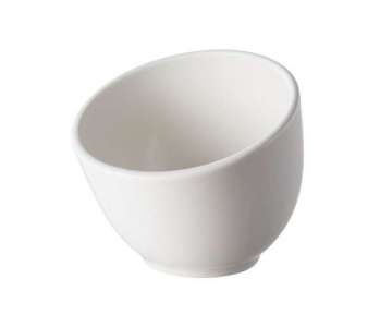 Salz- und Saucendose 35 cl, H: 11.5 cm,  12 cm, weiss