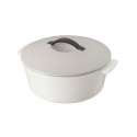 Kasserolle rund 23 cm, 2.4l, taupe, ohne Induktion