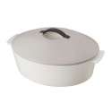 Kasserolle rund 32 cm, 4.2l, taupe, ohne Induktion