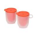 M-Cuisine MW cool-touch Becher 2-er Set, orange, 360 ml