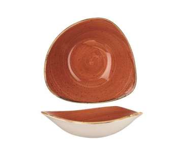 Stonecast Orange Triangel Teller tief 18.5cm