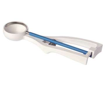 Eisportionierer 1/30L weiss mit blauem Drehstab