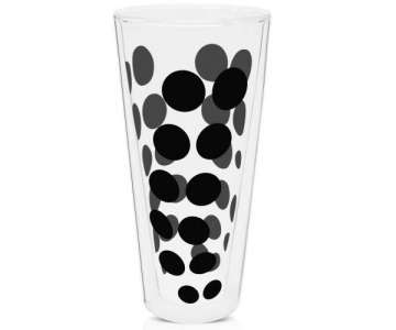 Dot Dot Latte Macchiato schwarz, doppelwandig 35 cl