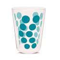 Dot Dot Teeglas aqua blau, doppelwandig 35 cl