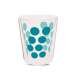 Dot Dot Kaffeeglas aqua blau, doppelwandig 20 cl