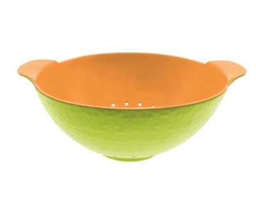 Sieb oval Duo Melone kiwi/orange 2717 cm