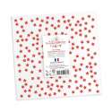 Servietten Papier 20 Stk. Sterne rot 3333cm