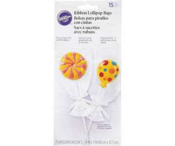 Tten fr Lollipops m. Kordel, 15 Stk., 10x17.7 cm