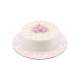 Tortenboden Damas-Look, weiss/pink, 30.4 cm, 3 Stk.
