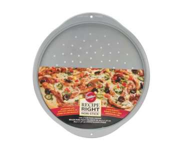 Recipe Right Pizzablech perforiert, rund, 30 cm, Antihaft