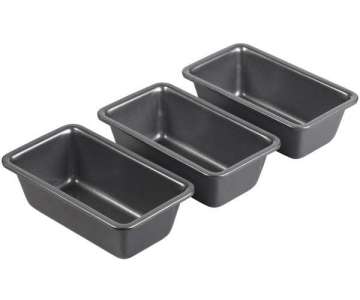 Cakeform klein, 3er Set, 14x7x5 cm, Antihaft