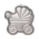 Backform Kinderwagen, 29x29x5 cm, Aluminium
