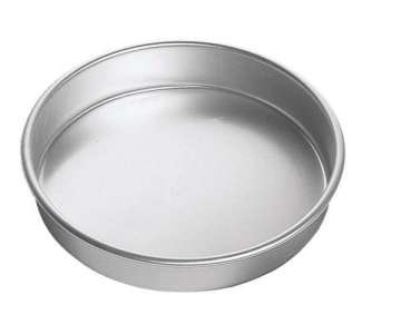 Backform Kuchen, rund, H: 8 cm,  25 cm, Aluminium