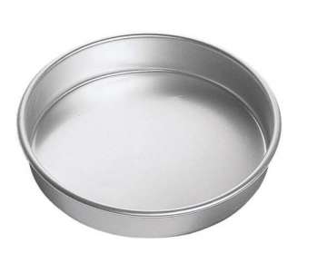 Backform Kuchen, rund, H: 8 cm,  20 cm, Aluminium