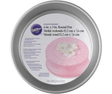 Backform Kuchen, rund, H: 8 cm,  15 cm, Aluminium