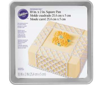Backform Kuchen, quadratisch, 5x25 cm, Aluminium