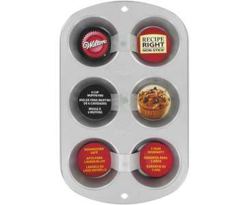 Recipe Right Backform 6er Muffin, Antihaft