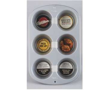 Recipe Right Backform 6er Jumbo Muffin, Antihaft