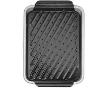 Recipe Right Auflaufform m. Grillblech-Einsatz, 36x18 cm