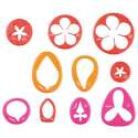 Fondant/Bltenpaste Ausstecher Set Blumen 25 tlg.