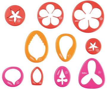 Fondant/Bltenpaste Ausstecher Set Blumen 25 tlg.