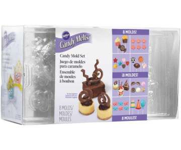 Candy Mold Set m. 8 Formen (19 Designs)