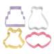 Ausstechformen, Hochzeit,  4er Set