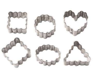 Mini Ausstechformen, Geometrische Formen, 6er Set