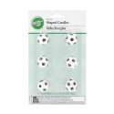 Kerzen mini rund Fussball , 6 Stk.