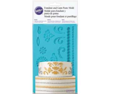 Fondant/Bltenpaste Form Damast