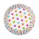 Cupcake Backfrmchen (Folie), Regenbogen punkte 36 Stk.