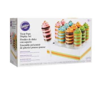 Push-Up Cakes Set m. Behlter, Stiele und Halter, je 12 Stk.