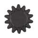 Cupcake Welle-Backfrmchen, schwarz, 24 Stk.