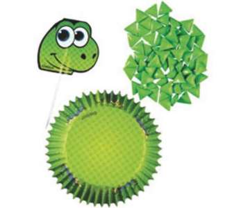 Dekorations Kit fr Cupcakes, Dino 48 tlg.
