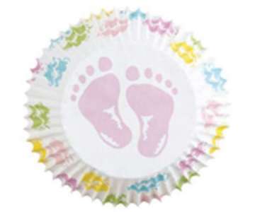 Cupcake Backfrmchen Babyfsse, 75 Stk.