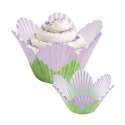 Cupcake Backfrmchen Blume, Lavendel, 24 Stk.
