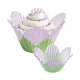 Cupcake Backfrmchen Blume, Lavendel, 24 Stk.