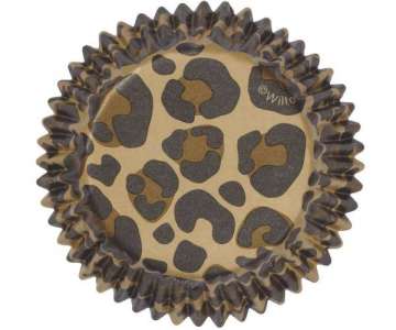 Cupcake Backfrmchen Leopard, 75 Stk.