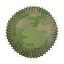 Cupcake Backfrmchen Camouflage, grn, 75 Stk.