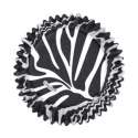 Cupcake Backfrmchen Zebra, schwarz/weiss, 75 Stk.