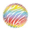 Cupcake Backfrmchen Zebra, farbig, 75 Stk.